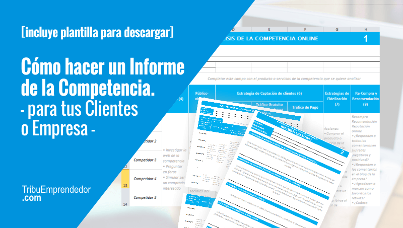 Plantilla de informe de análisis de la competencia